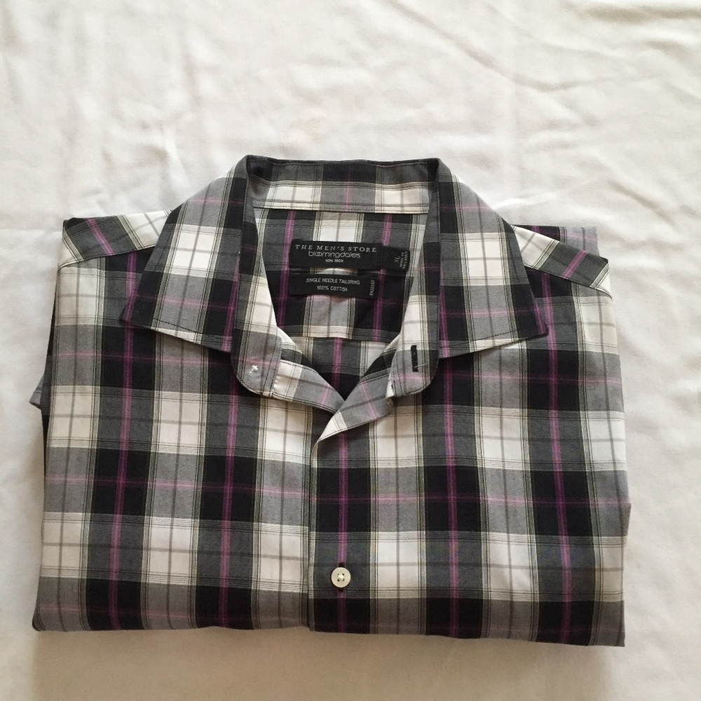 Bloomingdales Checked-Plaid Regular Fit Shirt